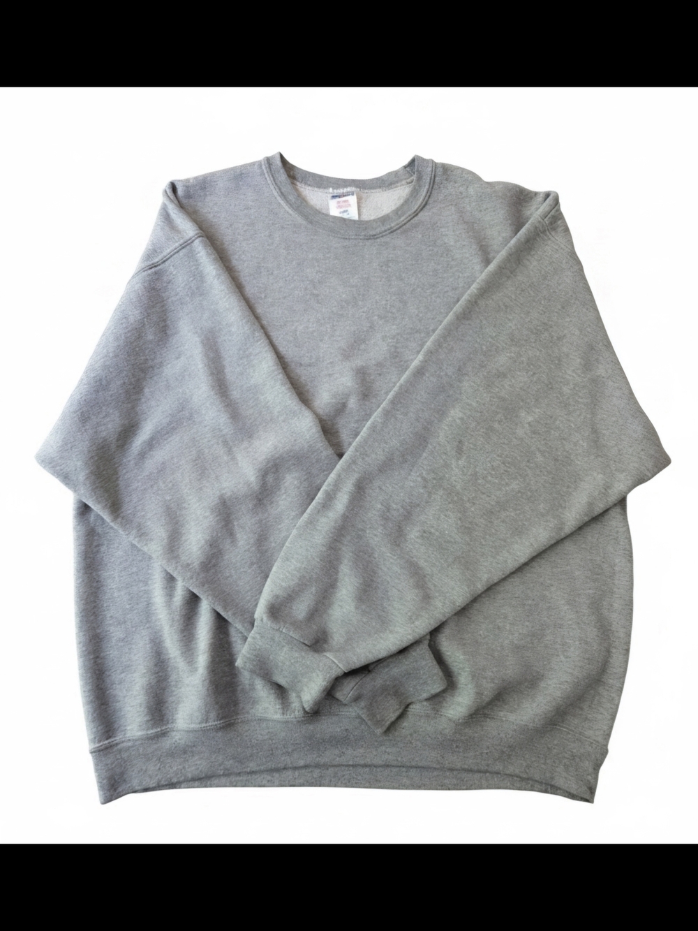 Vintage 90s Jerzees Super Sweats NuBlend Gray Crewneck Sweatshirt XL